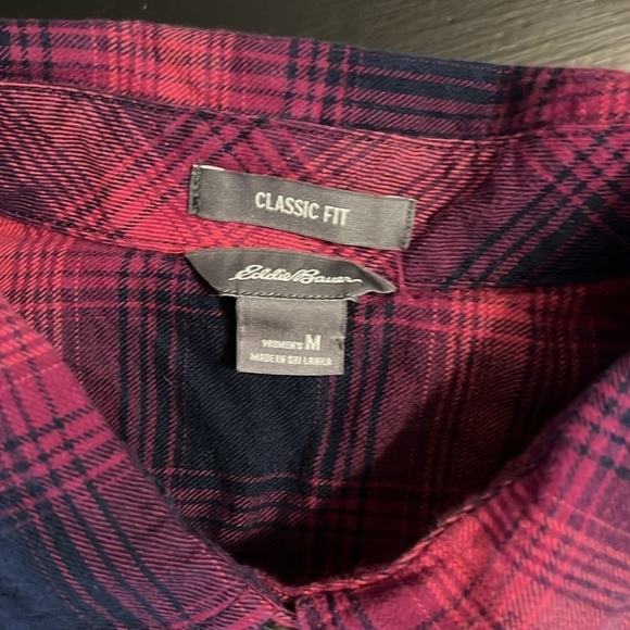 Eddie Bauer flannel shirt women’s medium - Picture 2 of 5